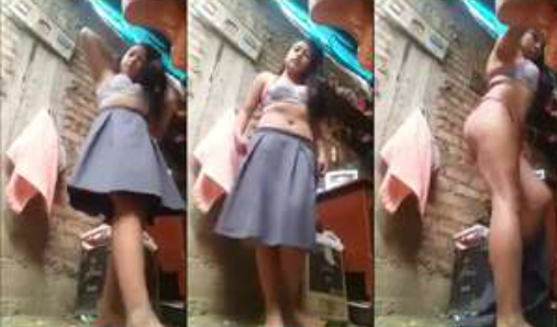 chavita colegiala llega de la prepa y le hace video cachondo al novio