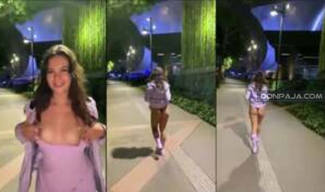 jovencita mexicana super puta sale a la calle enn tanga y enseñando las tetas