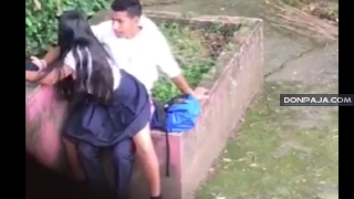 jovenes adolescentes grabados cogiendo en el parque