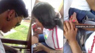 graban a su compañera de la prepa dando una mamada en el colegio