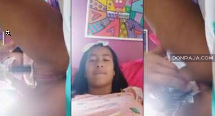 Maredith haciendo nuevamente de las suyas grabandose la panocha en su cama