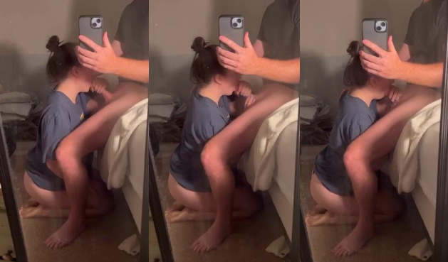 pero no me grabes la cara la dice la jovencita al novio