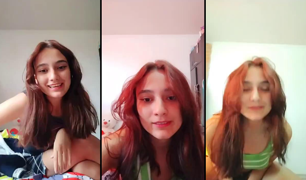 convencen a morrita de enseñar de mas y ella acepta