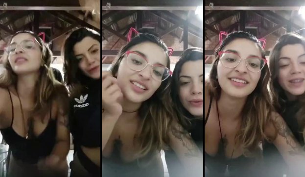 Amigas cachondas en busca de un par de chicos para salir de antro