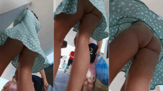 señora sabrosa en el tianguis traia tanga y que culazo tiene