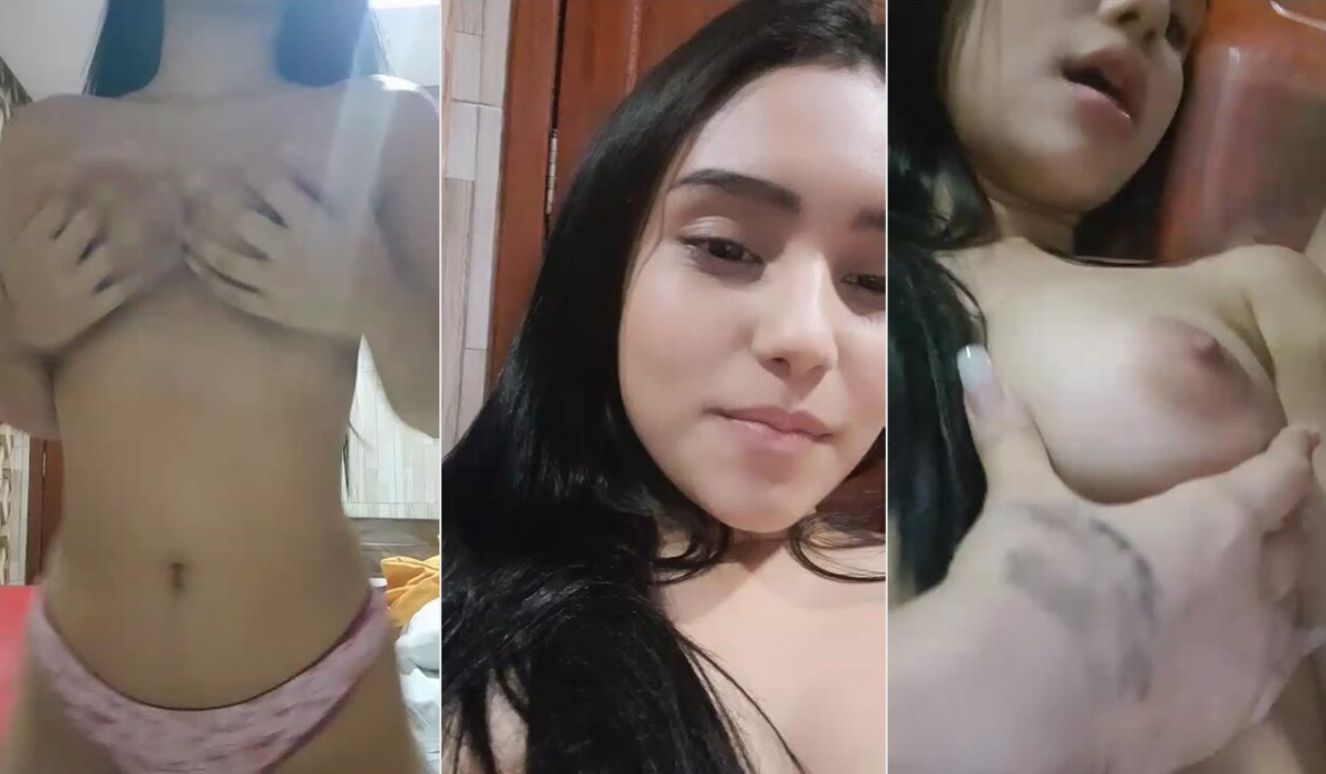 la jovencita desnuda y deja que su primo le toque las tetas