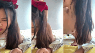 la morrita colegiala se le pone en cuatro para que se la coja