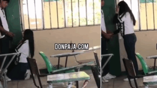 graban a morrita colegiala chupandosela al novio en el salon de clases
