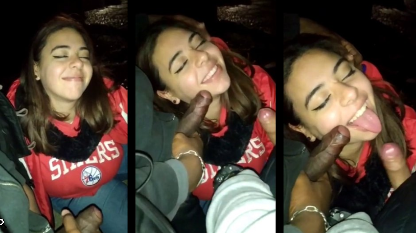 pelada putita se la chupa a sus amigos ena calle