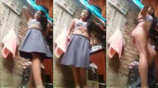 chavita colegiala llega de la prepa y le hace video cachondo al novio