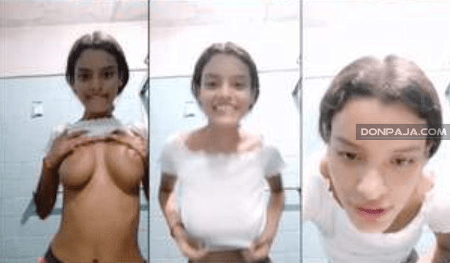 chavita tetona enseñandoles las tetas a sus compañeros de la prepa