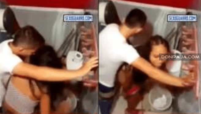 jovencita borracha se la cogen en el baño del antro y los graban desde arriba