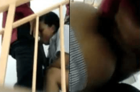 colegiala cogelona la graban haciendo de todo en el colegio con el novio