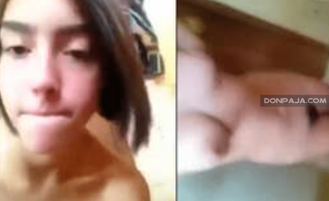 para que no digas que no te amo, te mando este video desnuda..le dice la morrita