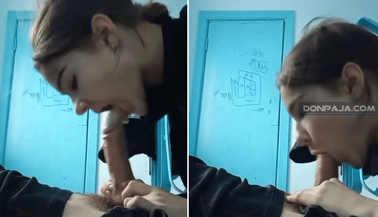 morrita cachonda le pega tremenda mamada al novio a escondidas