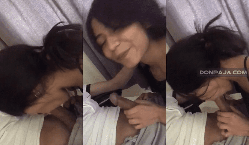 morrita colegiala la graban dandole tremenda mamada a su compañero