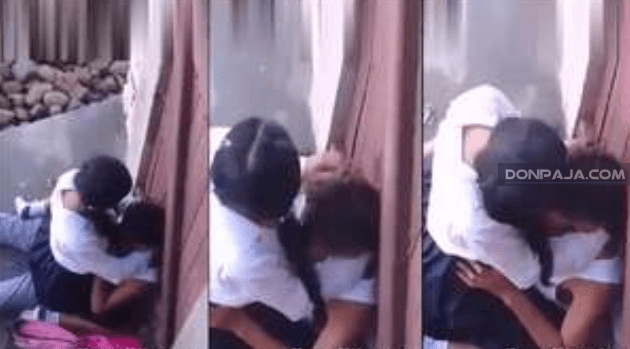 graban a adolescentes cogiendo atras de los salones y ellos ni cuenta se dan