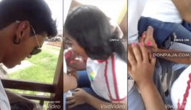 graban a su compañera de la prepa dando una mamada en el colegio