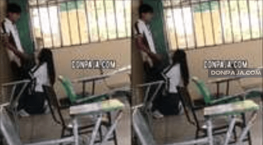 encuentra a morrita colegiala mamandosela a su compañero dentro del salon