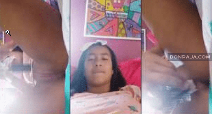 Maredith haciendo nuevamente de las suyas grabandose la panocha en su cama