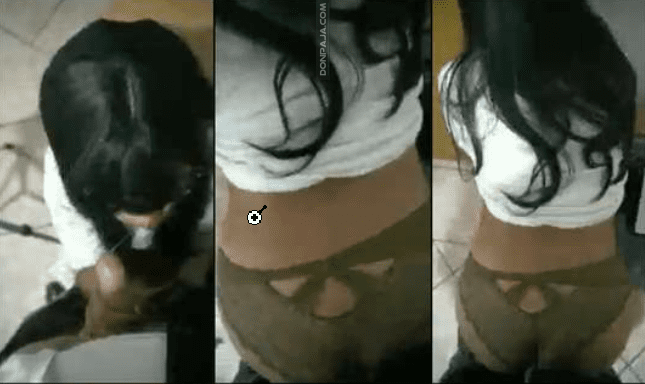 con el calzonsito de lado y de perrito se cogen a estudiante del CETIS