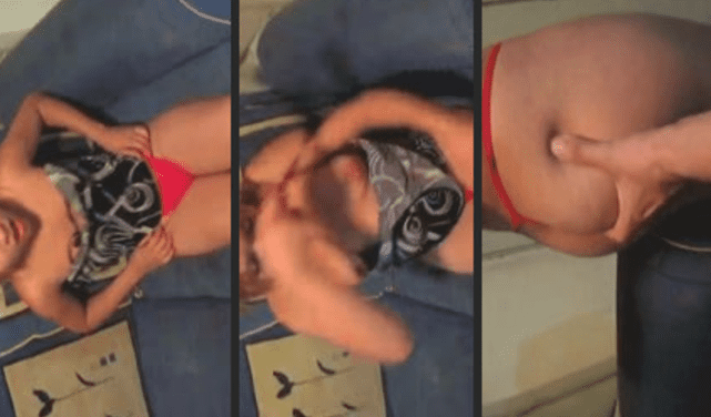 jovencita venezolana acepta dinero a cambio de ponerse una tanga y dejarse manosear