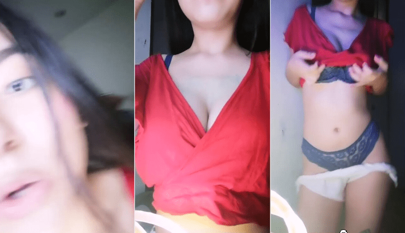 no van imaginar lo que esta jovencita mexicana traia abajo y que rica se ve