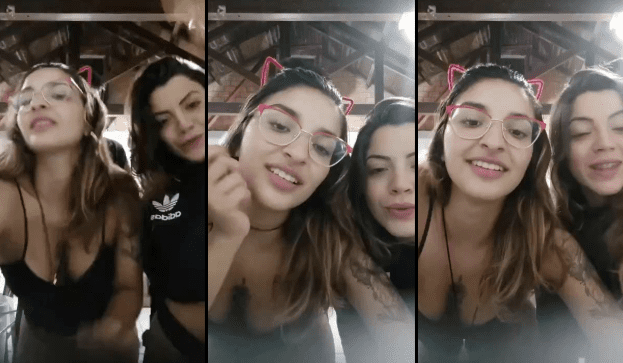 Amigas cachondas en busca de un par de chicos para salir de antro