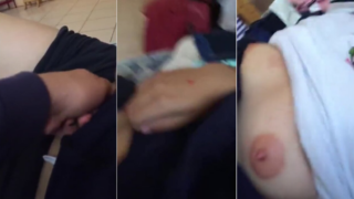 la morrita colegiala se deja manosear por su primo y se calienta y le enseñas las tetas