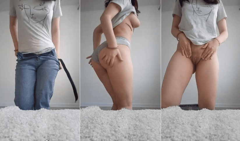 jovencita mexicana se quita la ropa y se abre la panochita