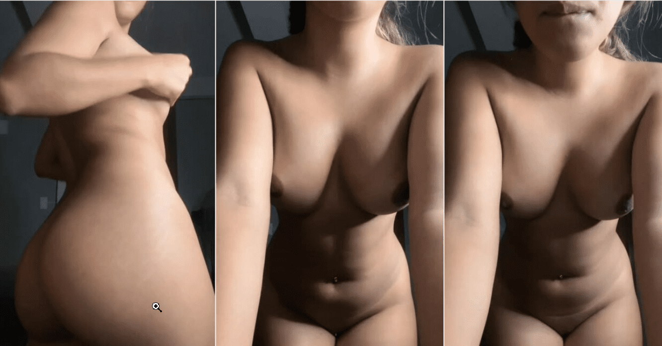 a la jovencita le da pena grabarse desnuda y despues hasta se mete un dildo en la panocha xD