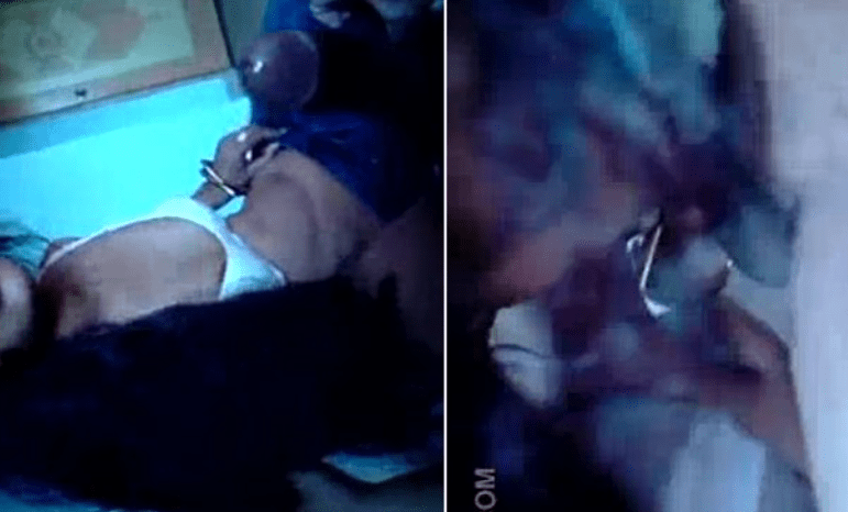 jovencita colegiala su primera vez en un hotel y se poner nerviosa