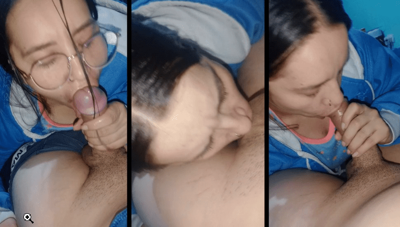 la morrita le chupa hasta los huevos al novio