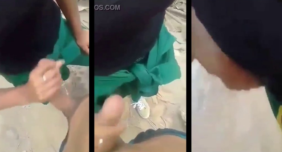 morrita colegiala hace una rusa en el colegio