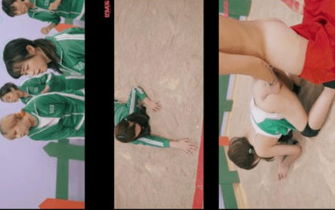 cogiendo a la perdedoras del juego del calamar