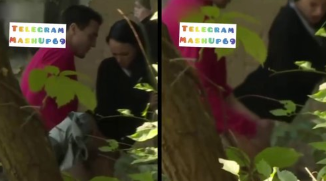 graban en el parque a pareja de novios calenturientos cogiendo